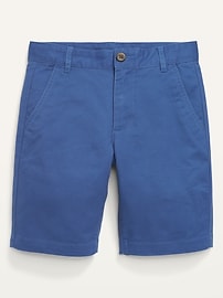 Built-In Flex Straight Twill Shorts for Boys (At Knee)