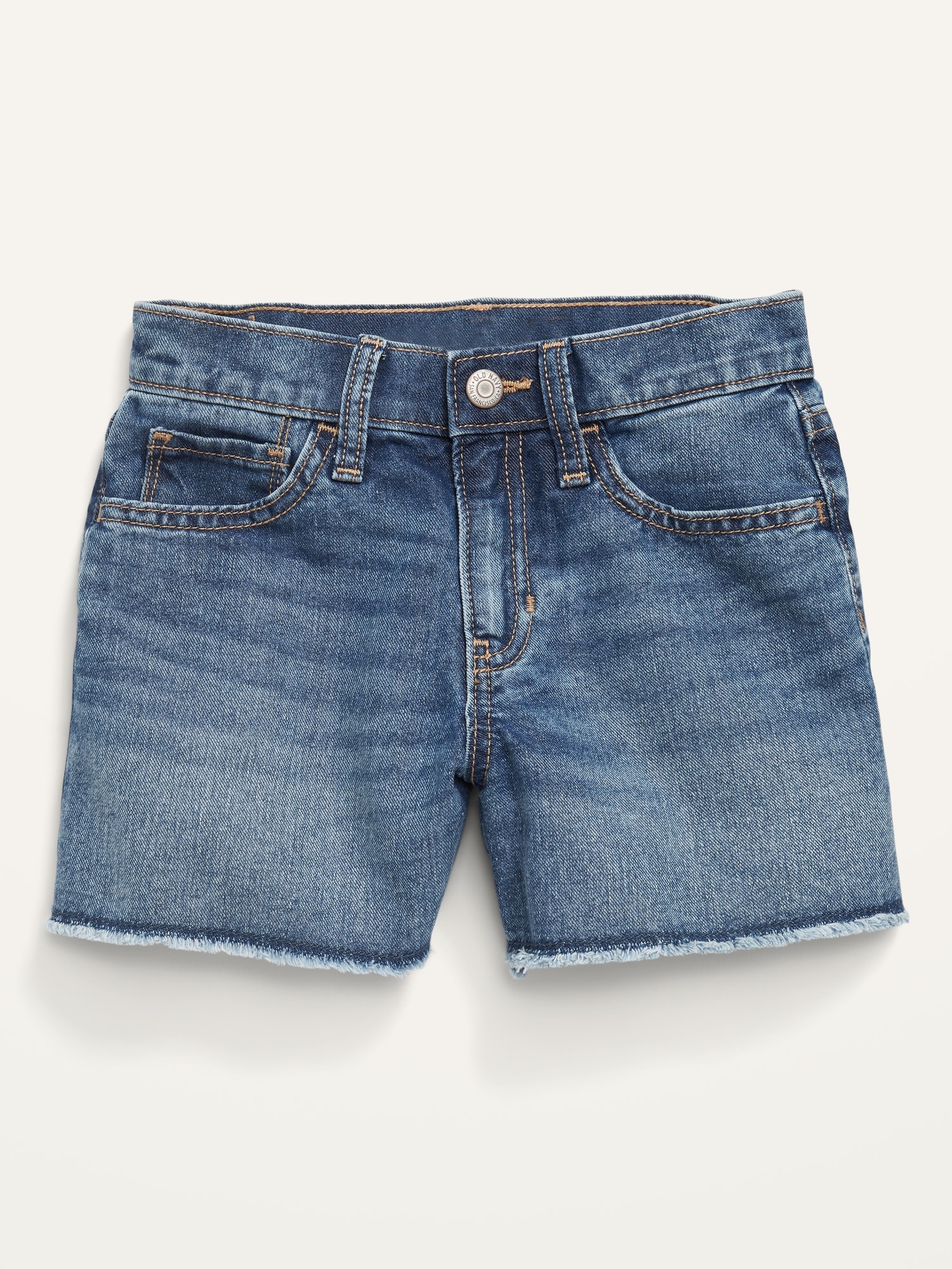 High-Waisted Frayed-Hem Jean Shorts for Girls | Old Navy