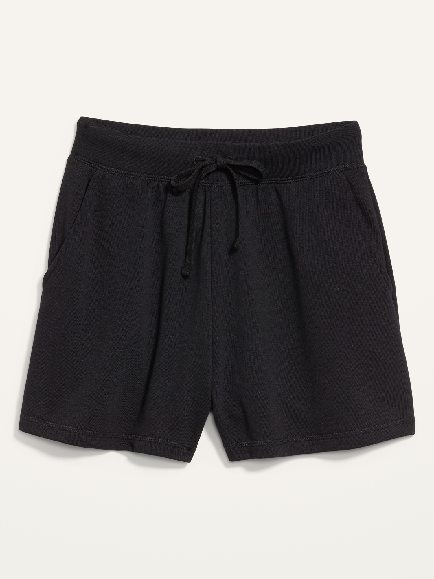 Short dama French Terry Negro