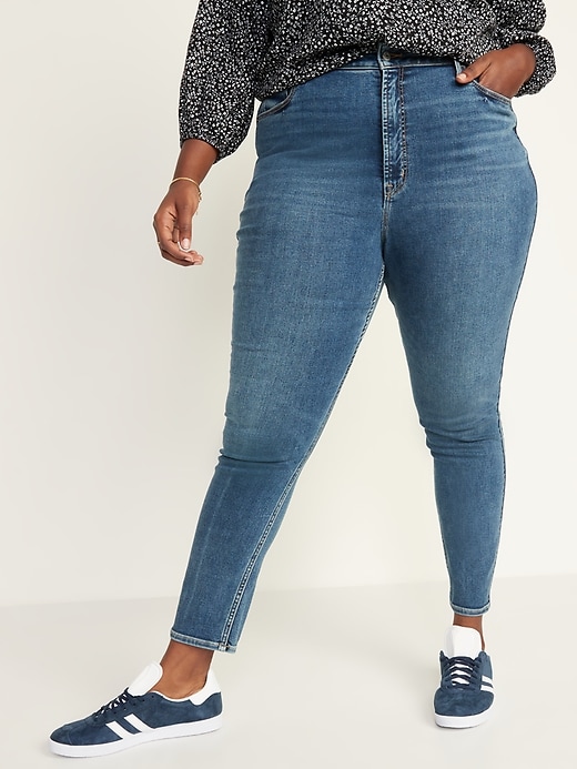 Image number 7 showing, Higher High-Waisted Rockstar 360° Stretch Super Skinny Jeans for Women