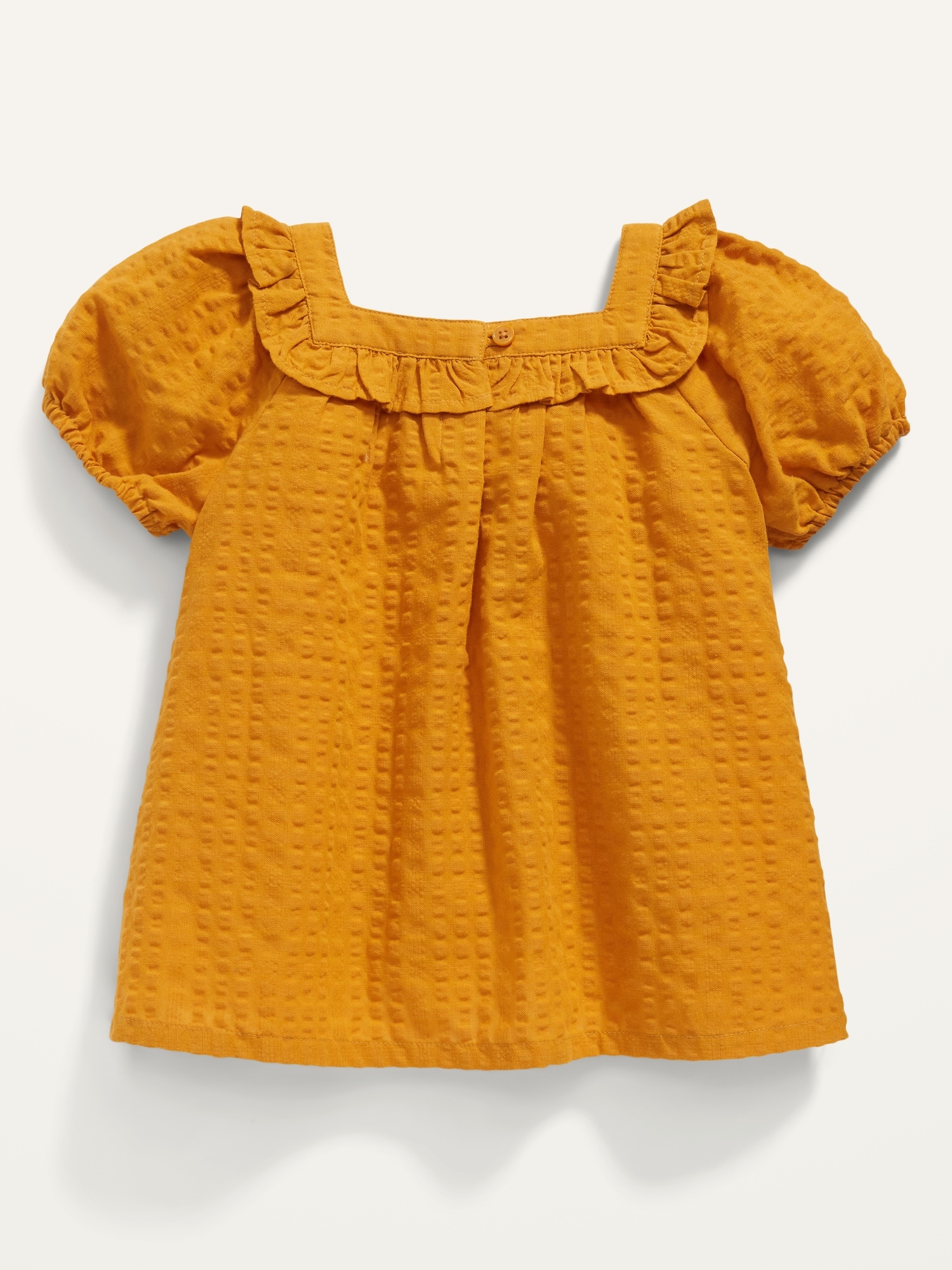 Ruffled Seersucker Puff-Sleeve Top for Toddler Girls | Old Navy