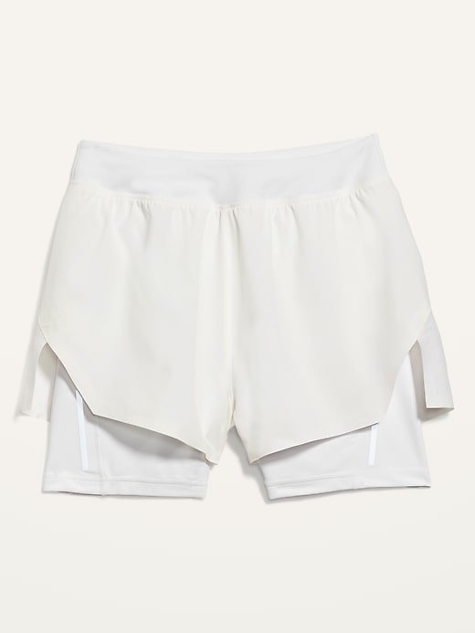 Image number 4 showing, High-Waisted 2-in-1 StretchTech Shorts -- 3-inch inseam