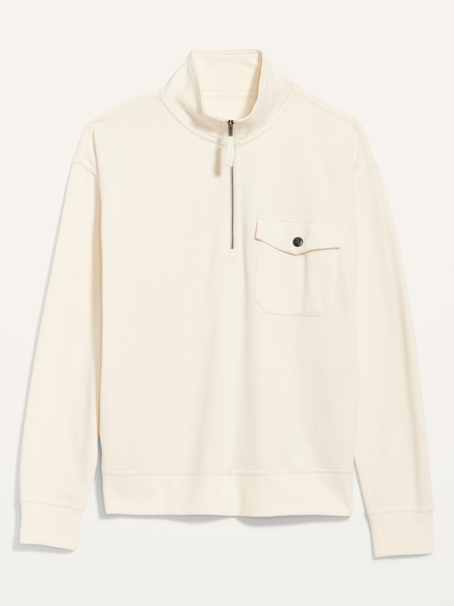 Quarter-Zip Utility-Pocket Sweatshirt for Men | Old Navy