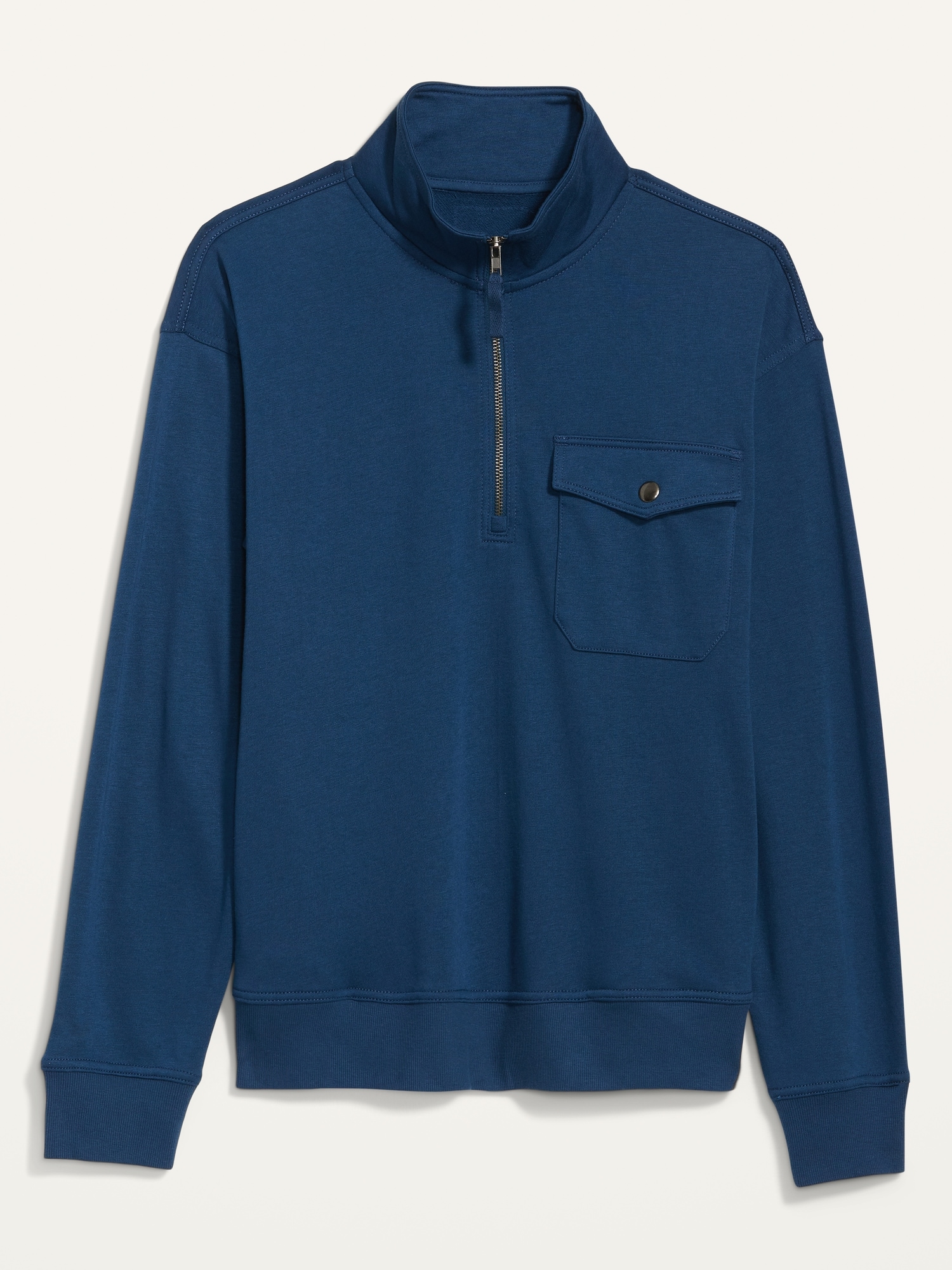 Quarter-Zip Utility-Pocket Sweatshirt for Men | Old Navy