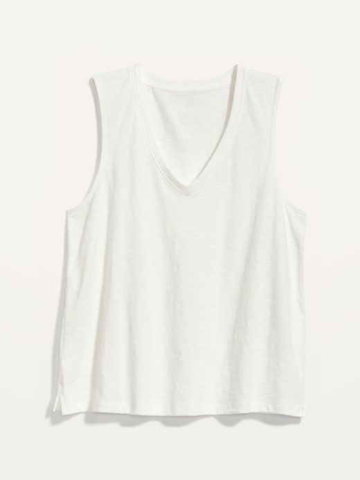 Image number 4 showing, Sleeveless V-Neck EveryWear T-shirt for Women
