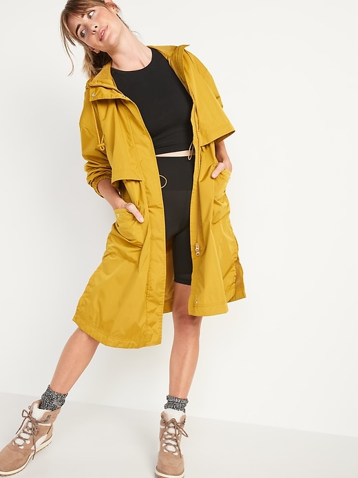 Image number 5 showing, Oversized Water-Resistant Hooded Coat