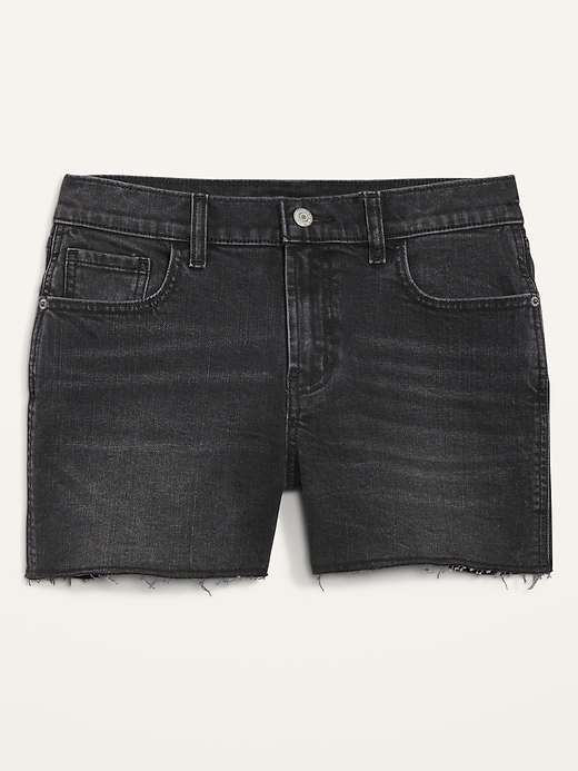 Image number 4 showing, Mid-Rise Boyfriend Cut-Off Shorts -- 3-inch inseam