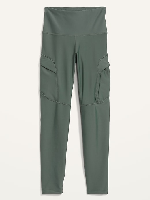 Image number 4 showing, High-Waisted PowerSoft 7/8 Cargo Leggings