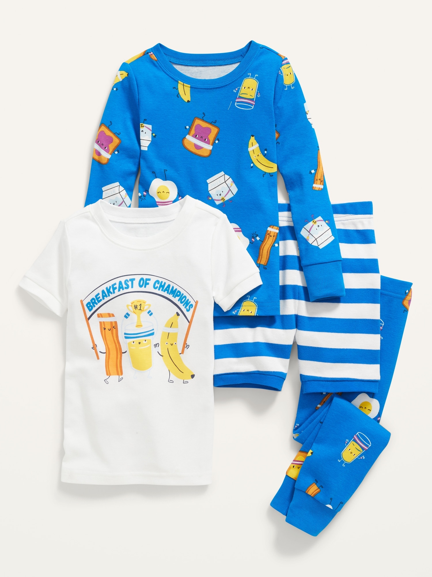 Unisex Graphic 4Piece Pajama Set for Toddler & Baby Old Navy