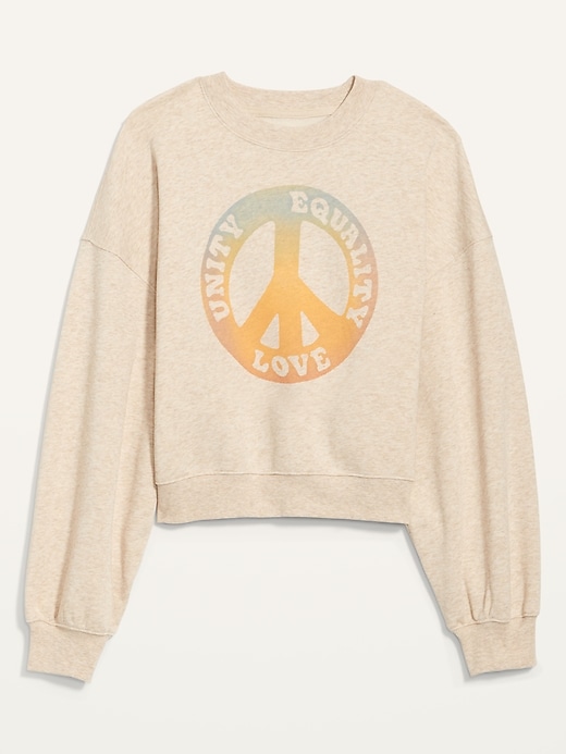 Image number 4 showing, Oversized Graphic Sweatshirt for Women