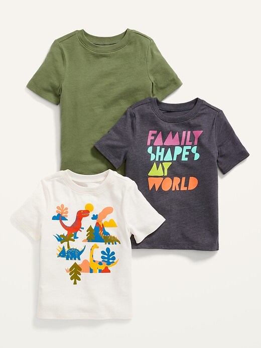 Old Navy Unisex Crew-Neck Variety T-Shirt 3-Pack for Toddler. 1