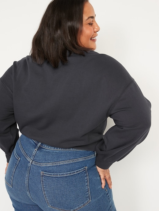 Image number 8 showing, Oversized Long-Sleeve Sweatshirt