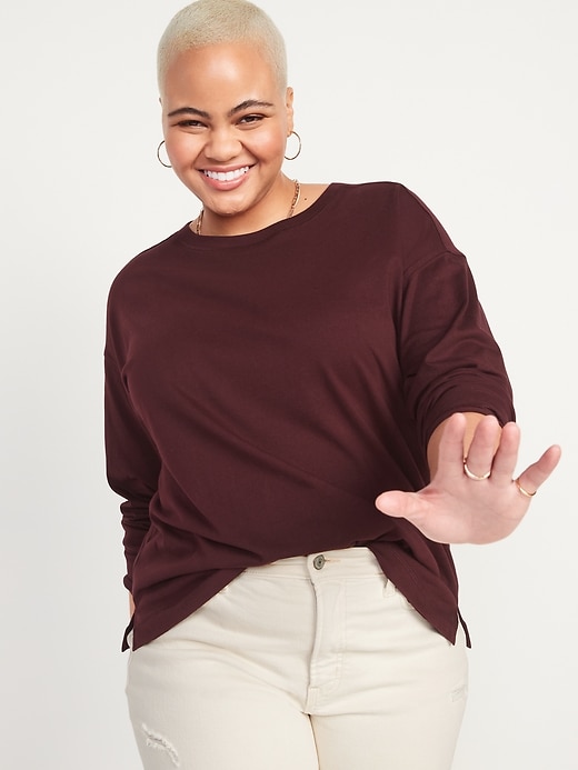 LongSleeve Vintage Loose TShirt for Women Old Navy