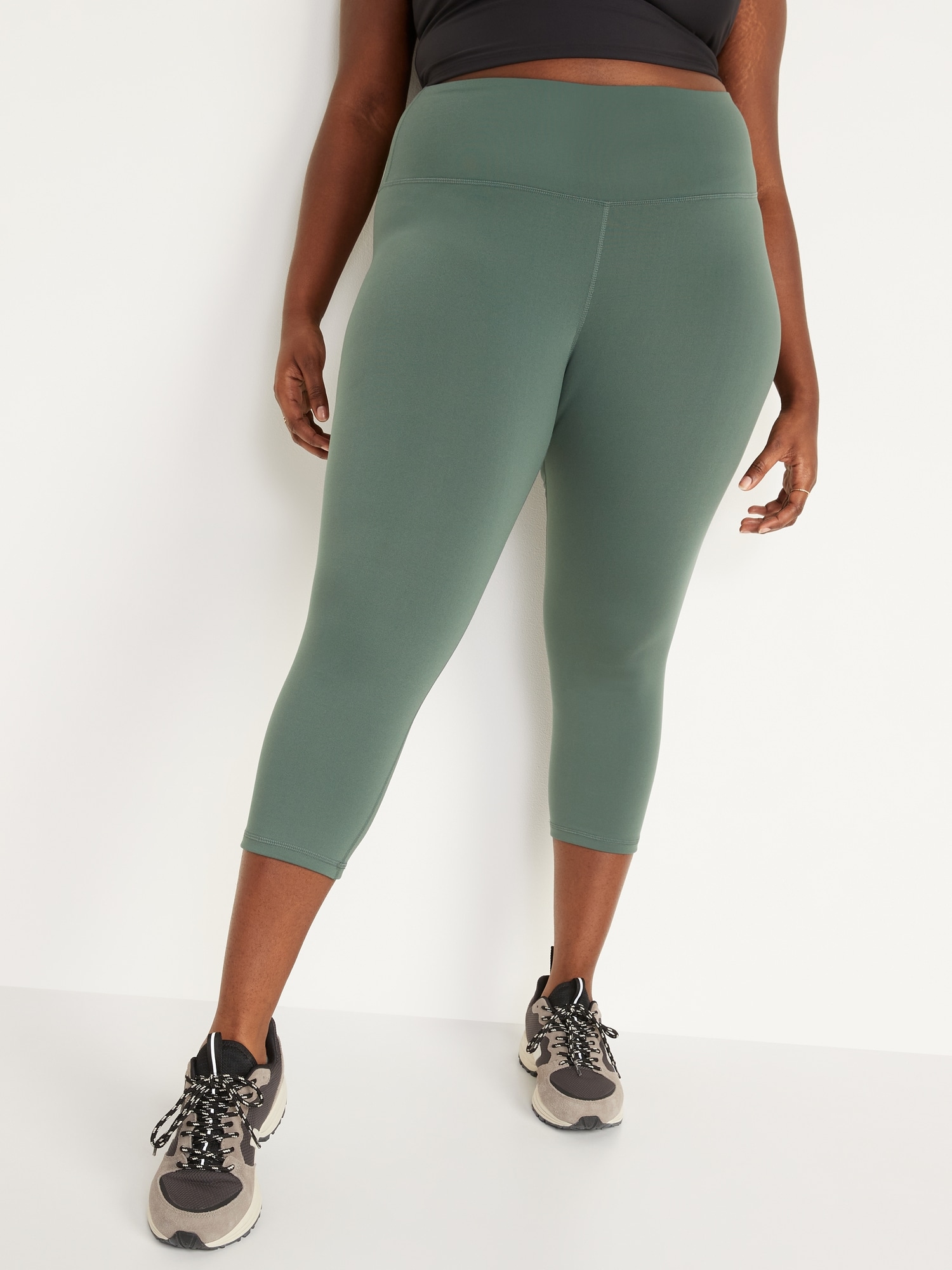 High-Waisted PowerPress Crop Leggings 