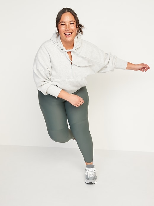 Image number 3 showing, High-Waisted PowerSoft 7/8 Cargo Leggings
