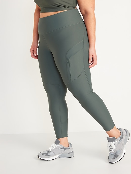 Image number 7 showing, High-Waisted PowerSoft 7/8 Cargo Leggings