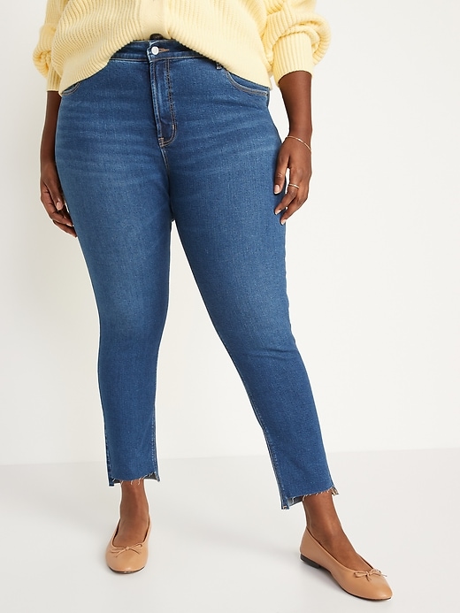 Image number 6 showing, High-Waisted Rockstar Super-Skinny Ankle Jeans