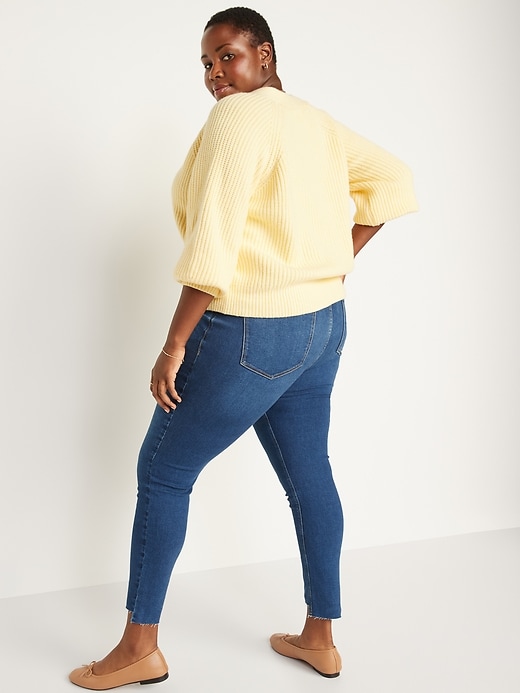 Image number 8 showing, High-Waisted Rockstar Super-Skinny Ankle Jeans