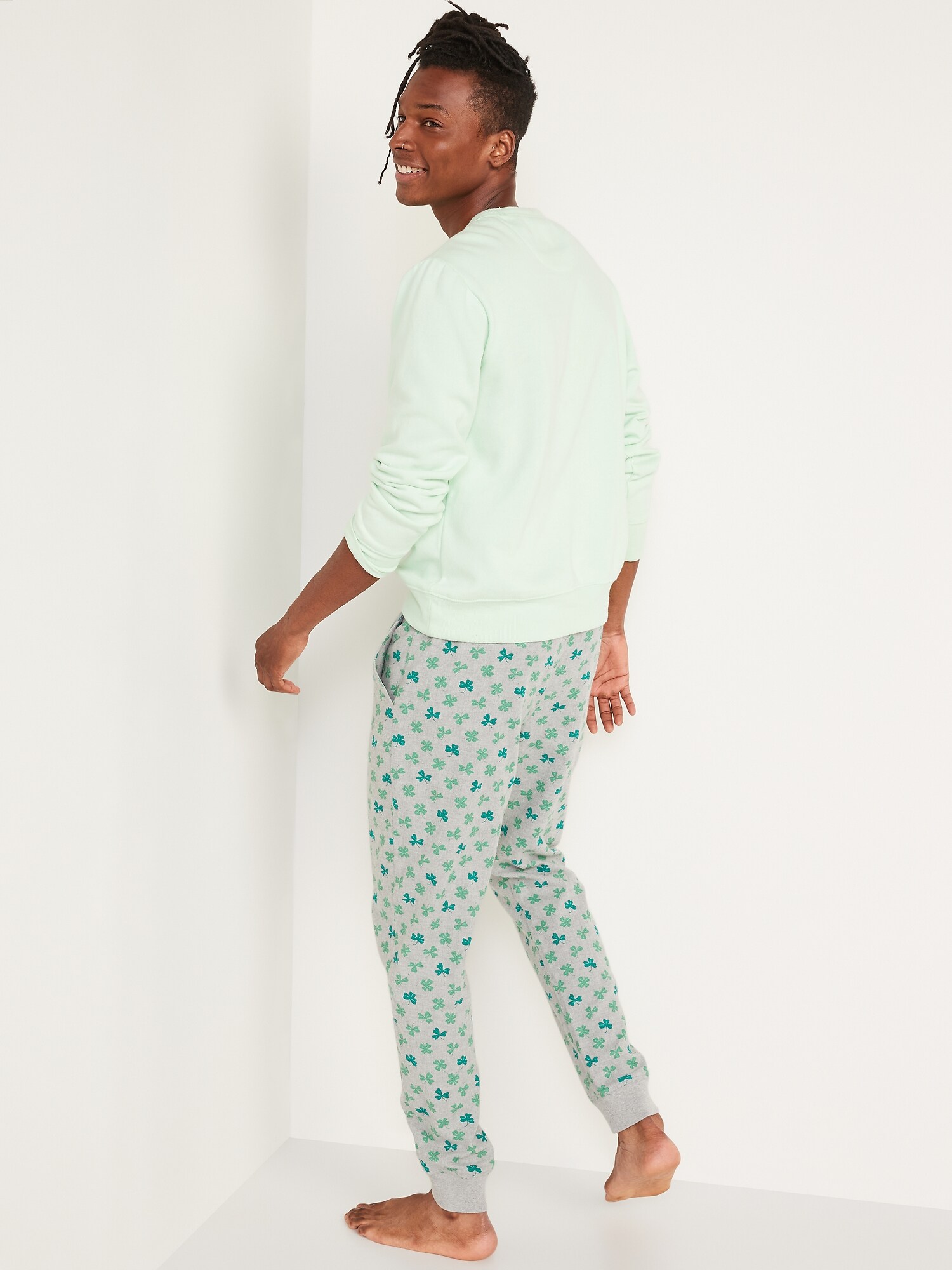 NWT Old Navy Green Camo Flannel Jogger Pajama Pants Sleep Lounge NEW Men XL 