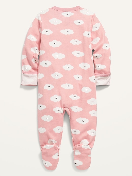 View large product image 2 of 2. Unisex Printed Sleep & Play Footed One-Piece for Baby
