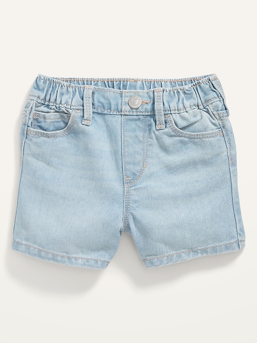 View large product image 1 of 1. Pull-On Jean Shorts for Toddler Girls