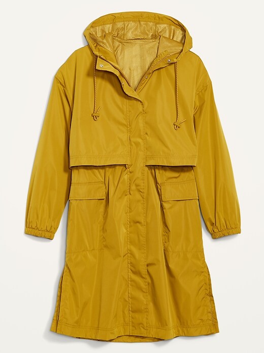 Image number 4 showing, Oversized Water-Resistant Hooded Coat