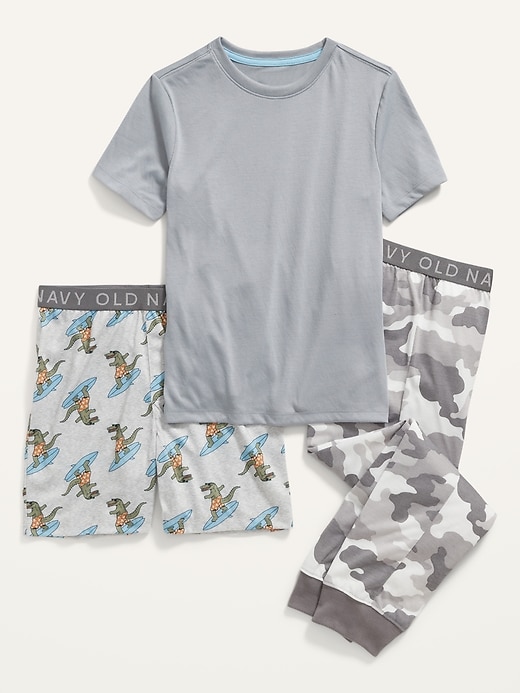Old Navy 3-Piece Printed Pajama Set for Boys. 1