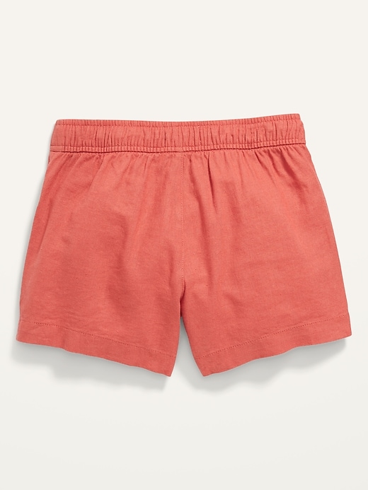 LinenBlend Printed Drawstring Shorts for Girls Old Navy