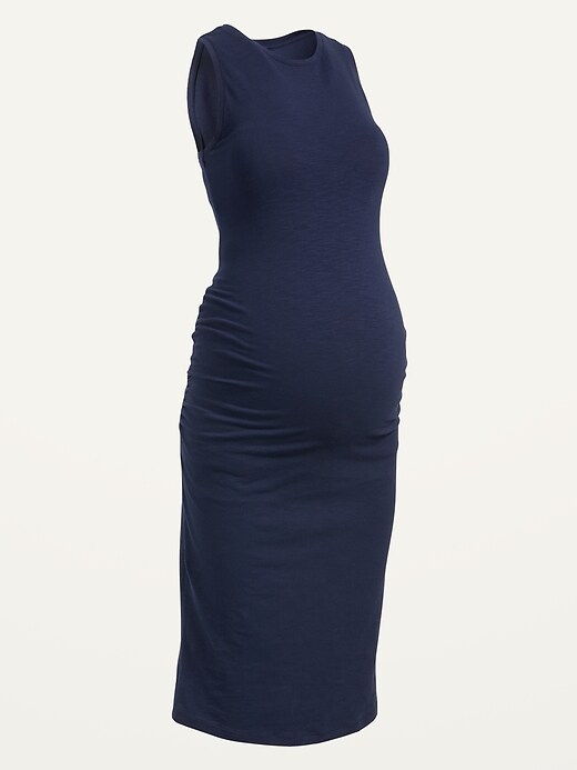Image number 4 showing, Maternity Jersey-Knit Sleeveless Bodycon Dress