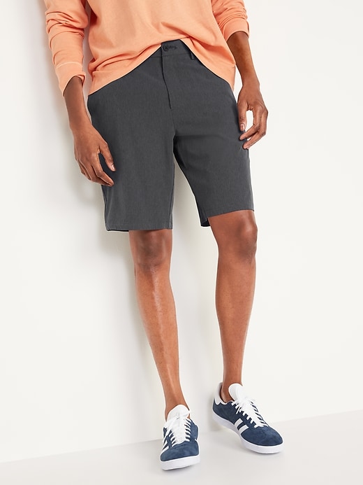 View large product image 1 of 3. StretchTech Go-Dry Cool Chino Shorts -- 9-inch inseam