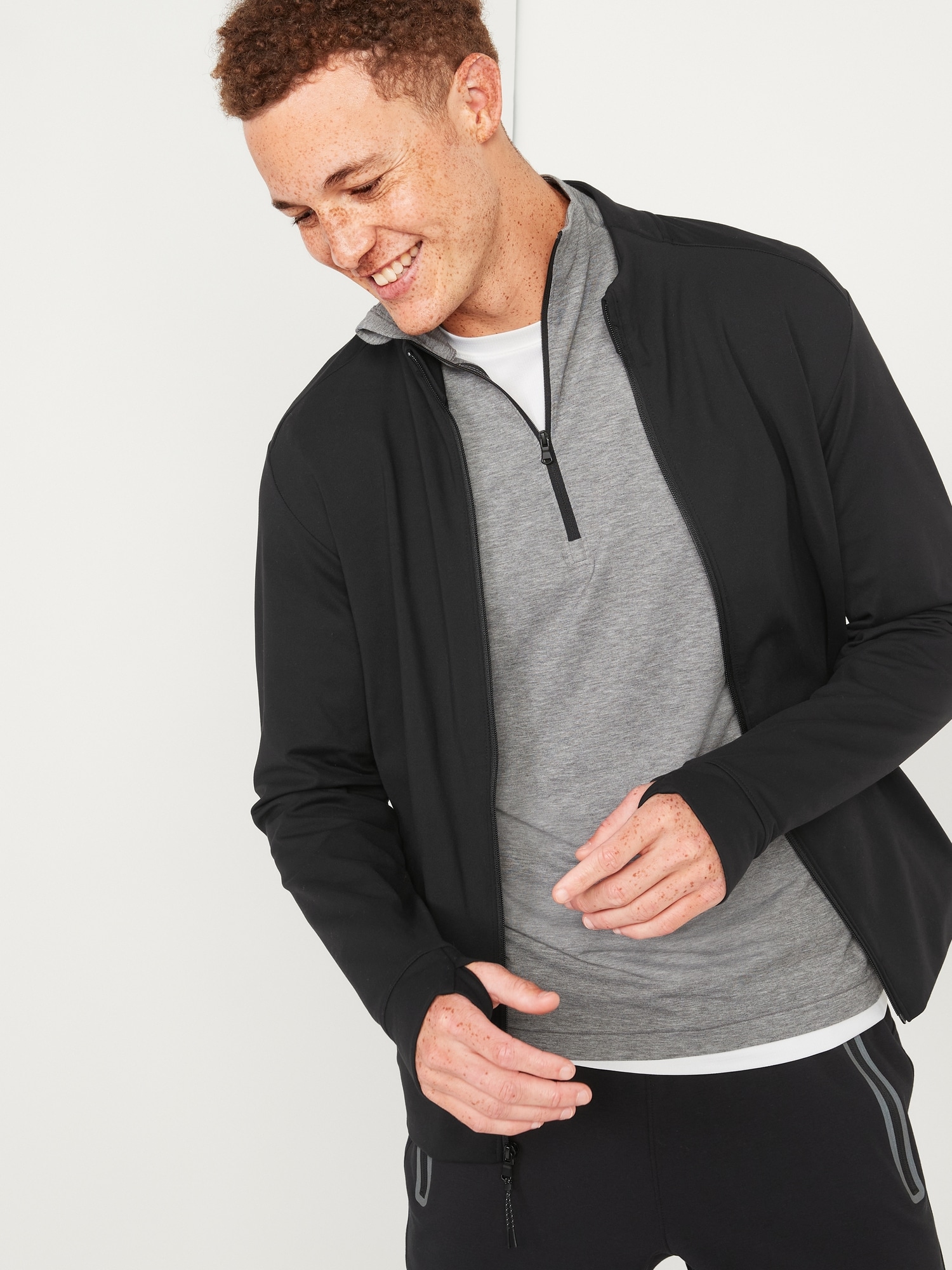 Old Navy PowerSoft Coze Edition Zip-Front Jacket for Men - ShopStyle