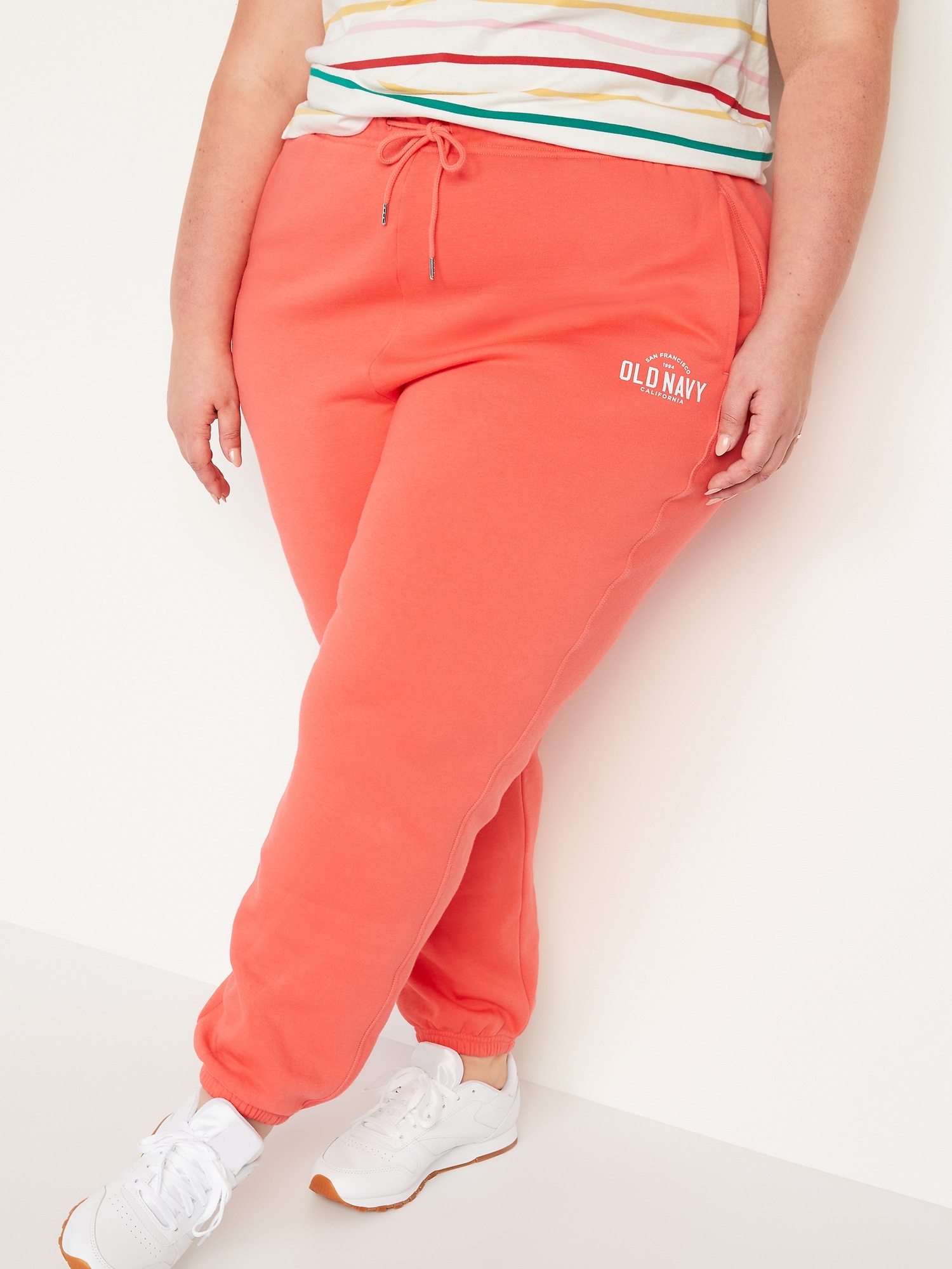 orange sweatpants old navy