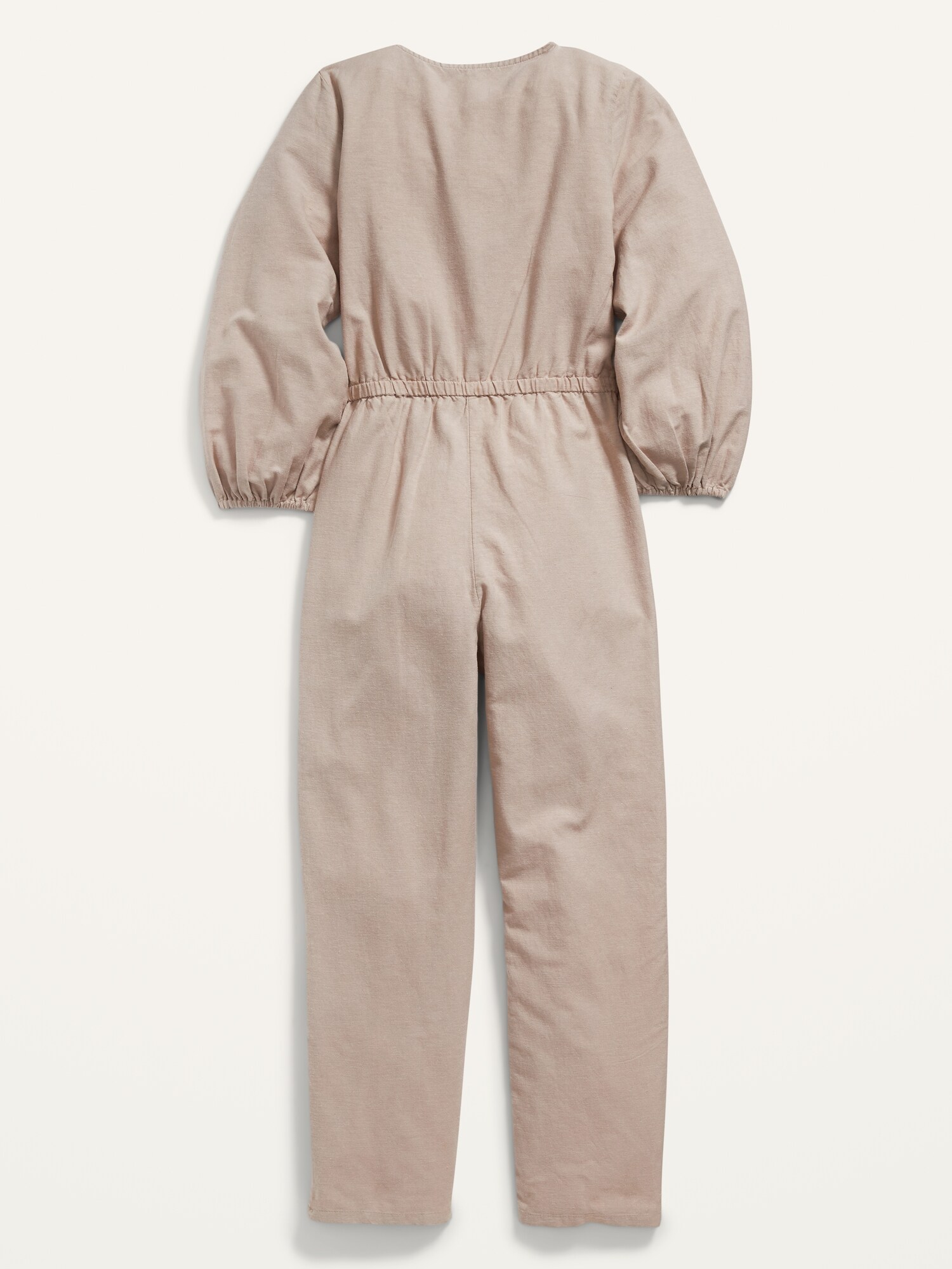 Ruffled LongSleeve ButtonFront Jumpsuit for Girls Old Navy