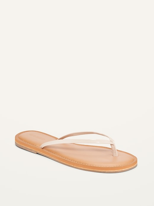 Image number 1 showing, Faux-Leather Capri Sandals