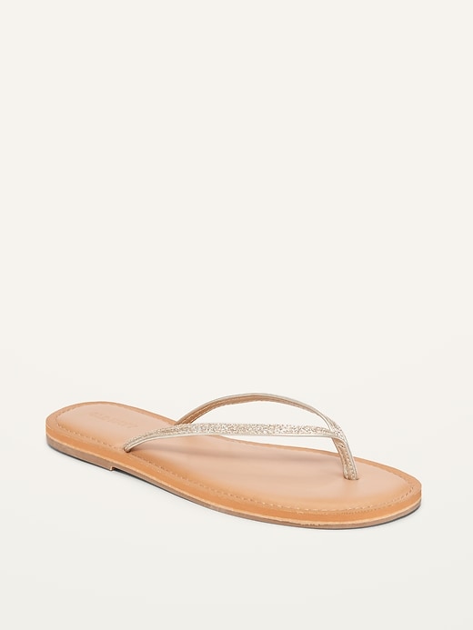 Image number 1 showing, Faux-Leather Capri Sandals