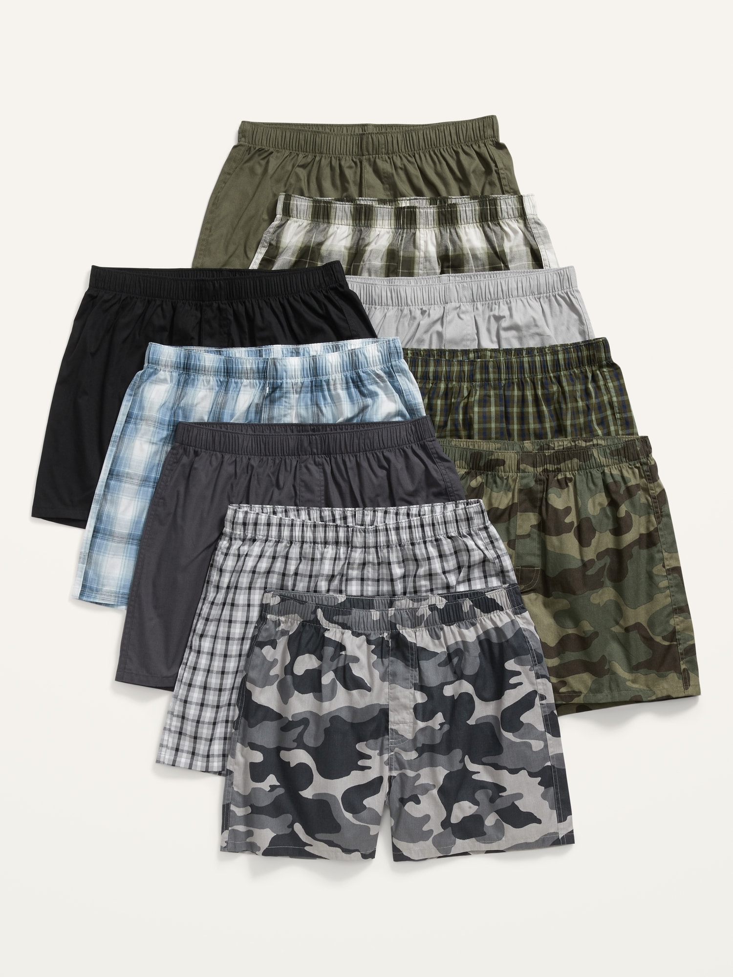 10-Pack Old Navy Men's Soft-Washed Boxer Shorts