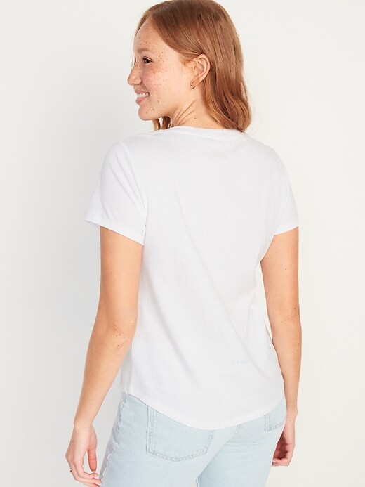 Image number 4 showing, EveryWear V-Neck T-Shirt 3-Pack for Women