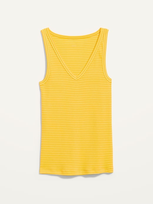 Image number 4 showing, Sleeveless Striped Rib-Knit Tank Top for Women