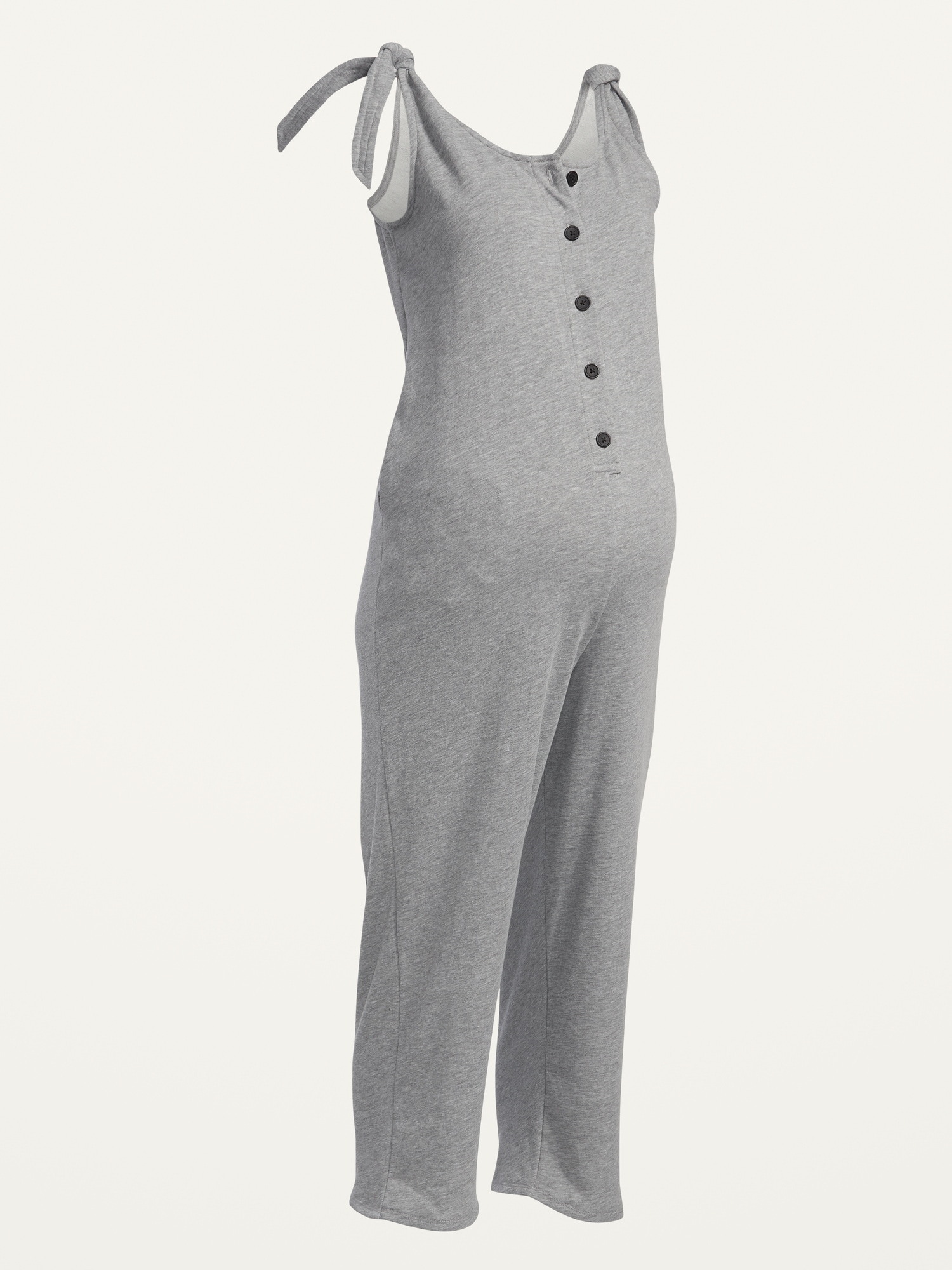 Maternity TieShoulder Fleece Jumpsuit Old Navy