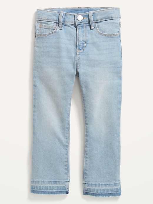 View large product image 1 of 2. Let-Down Cut-Off Hem Jeans for Toddler Girls