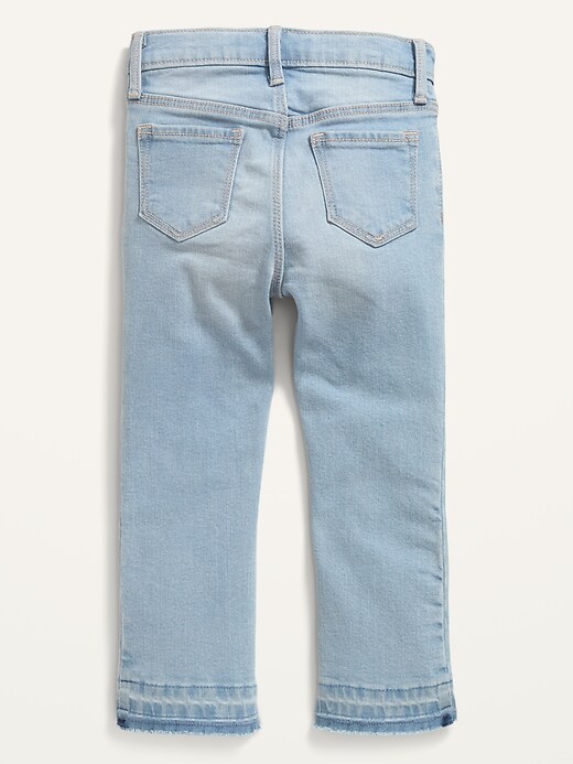 View large product image 2 of 2. Let-Down Cut-Off Hem Jeans for Toddler Girls