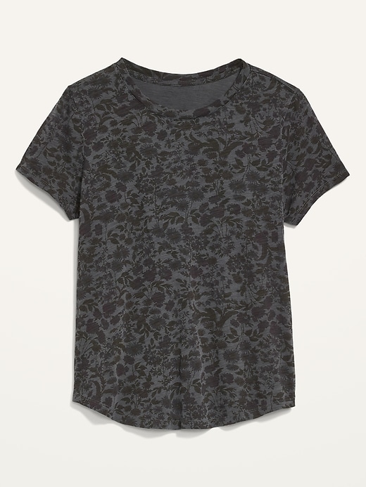 Image number 4 showing, EveryWear Floral-Print Crew-Neck T-Shirt for Women