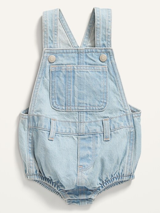Unisex Jean Overall Romper for Baby
