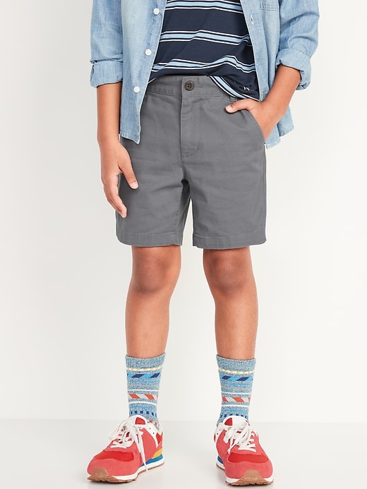 View large product image 1 of 4. Built-In Flex Straight Twill Shorts for Boys (Above Knee)