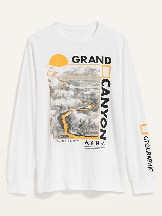 View large product image 1 of 2. National Geographic&#153 Grand Canyon Gender-Neutral Graphic Long-Sleeve T-Shirt for Adults