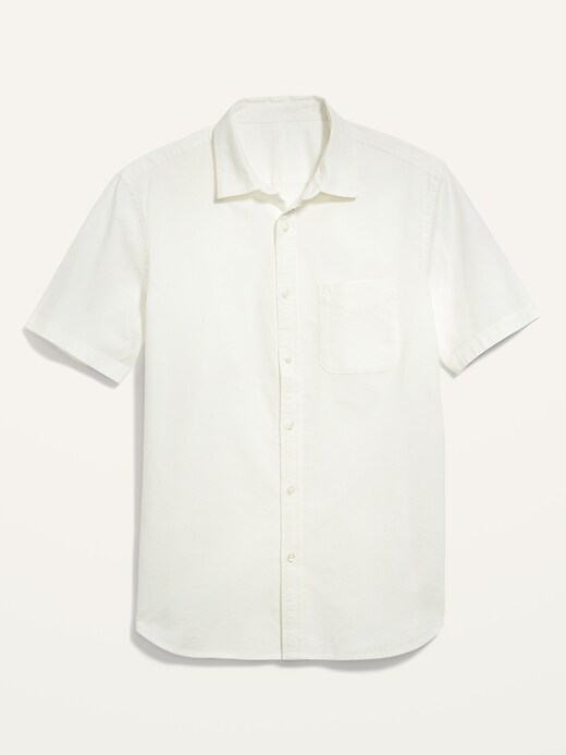 Image number 4 showing, Built-In Flex Everyday Short-Sleeve Oxford Shirt for Men