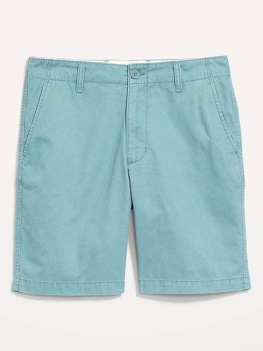 Image number 4 showing, Straight Lived-In Khaki Non-Stretch Shorts - 9-inch inseam