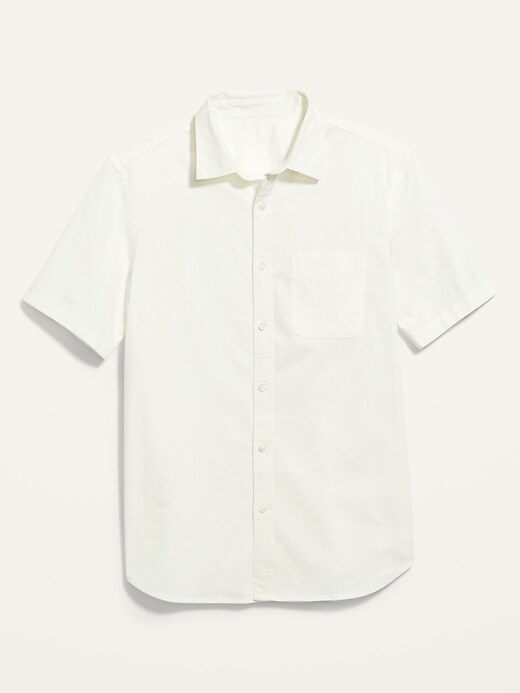 Image number 4 showing, Built-In Flex Everyday Short-Sleeve Oxford Shirt
