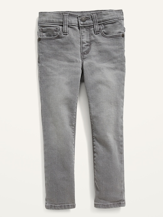 Old Navy Unisex 360° Stretch Skinny Gray Jeans for Toddler. 1