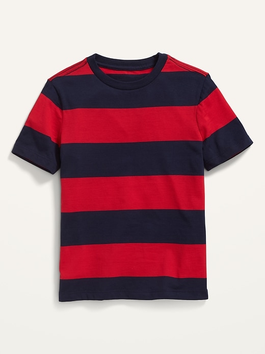 Old Navy Softest Striped Crew-Neck T-Shirt for Boys. 1